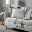 50cm x 50cm Fringed Cotton/Poly Cushion