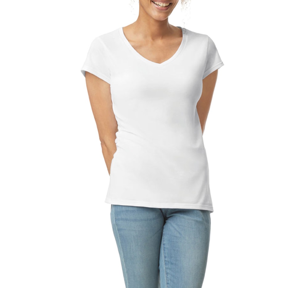Gildan SoftStyle Cotton Tee - Ladies V-Neck