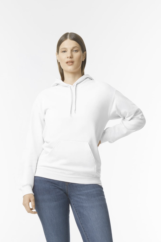 Softstyle Hoodie Midweight (Small, White)