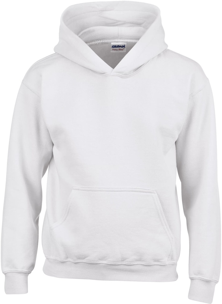 Childrens Gildan HeavyBlend Hoodie (3/4 Years (XS), White)