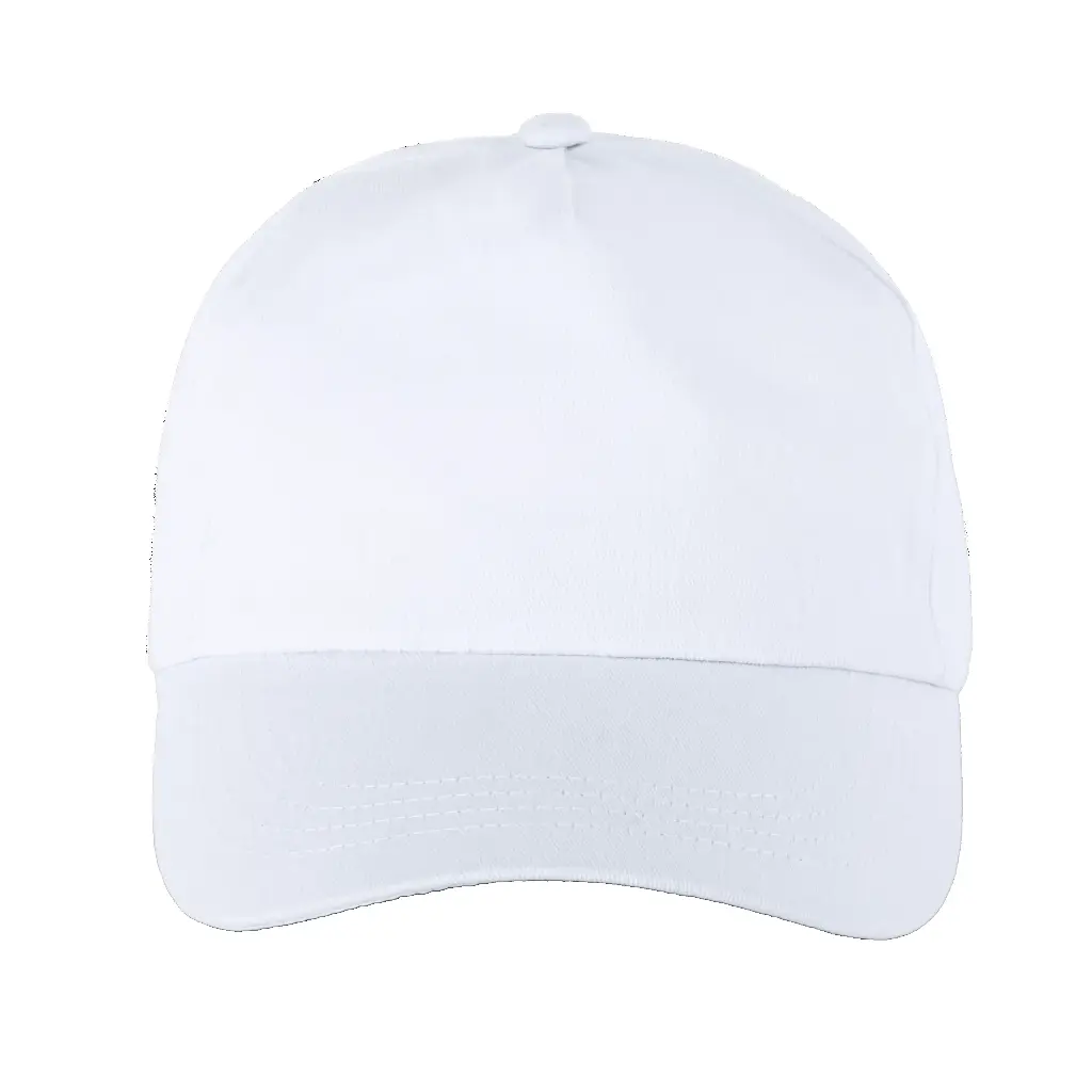 Baseball Cap - 5 Panel (White)