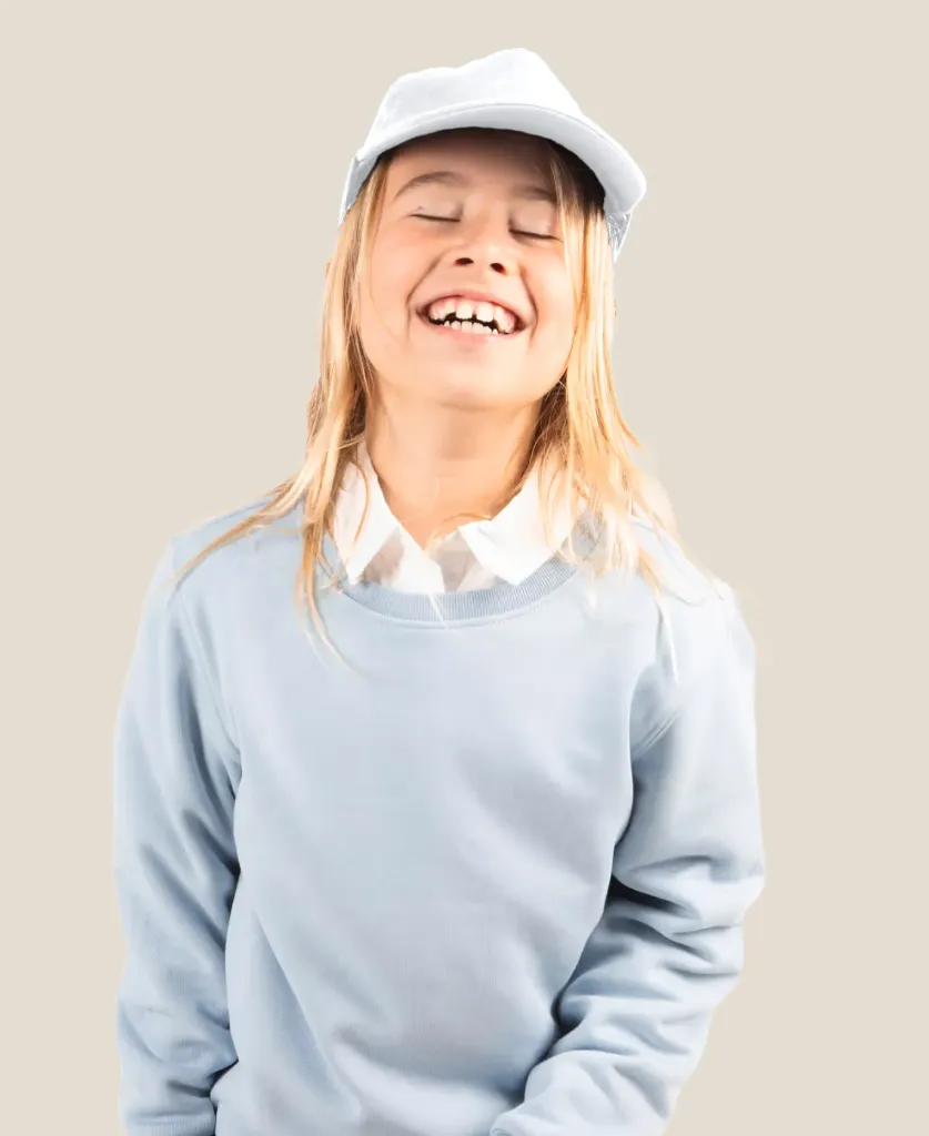 Childrens Basic Baseball Cap (White)