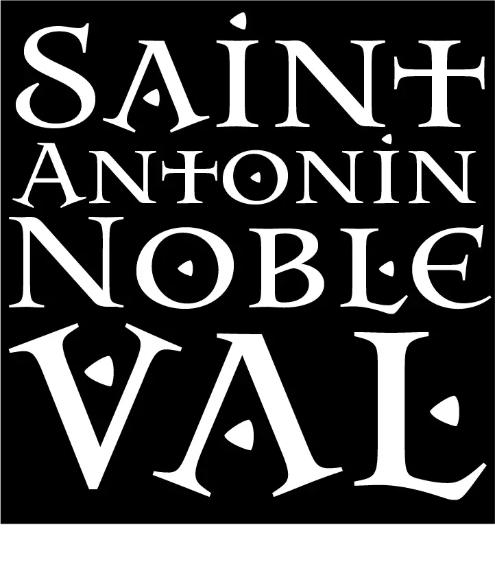 " St Antonin Block Logo" SoftStyle Cotton Tee - Adult Long Sleeve (Small, White)