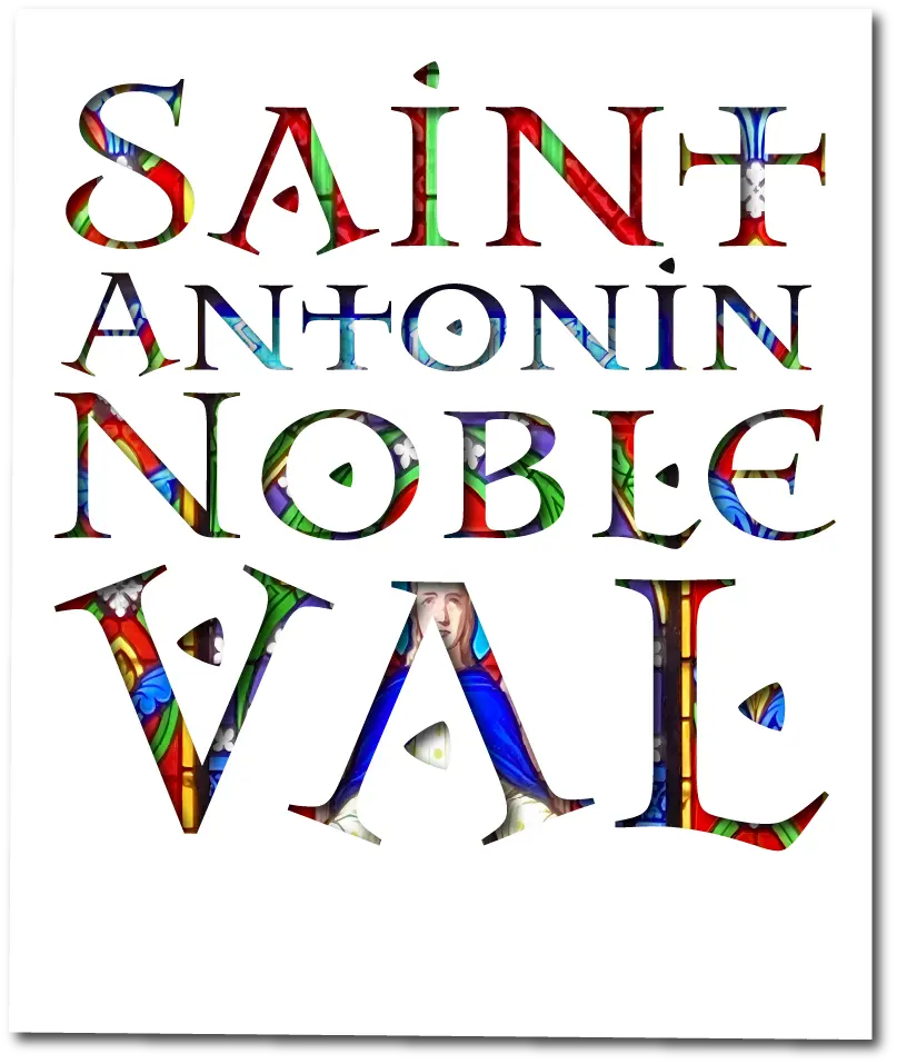 " St Antonin Block Stained Glass DropShadow Logo" Vapor SpunSoft Tech Tee - Enfants (Child 1-2)