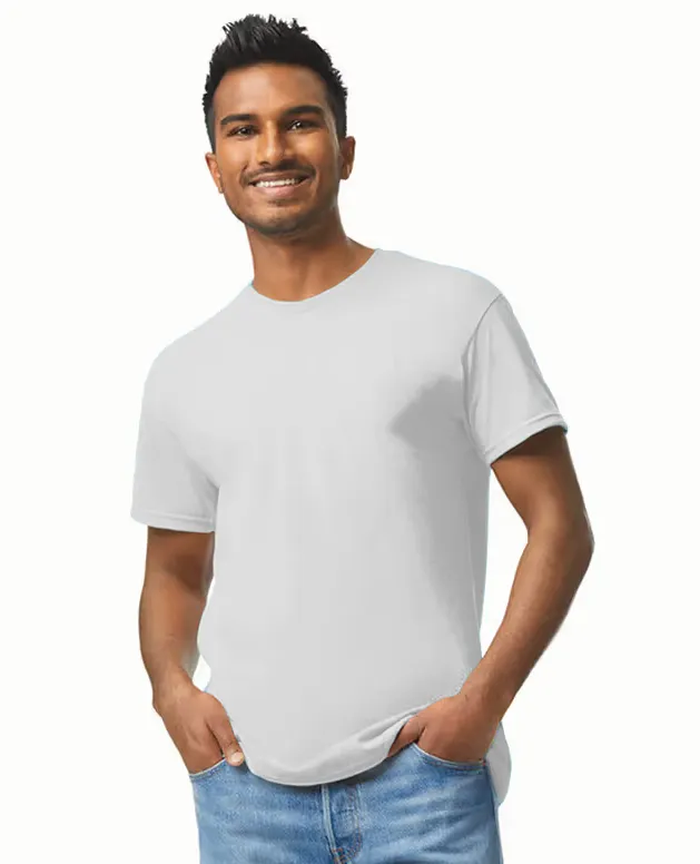 Gildan Heavy Cotton Tee - Unisexe Col Rond (White, Small)
