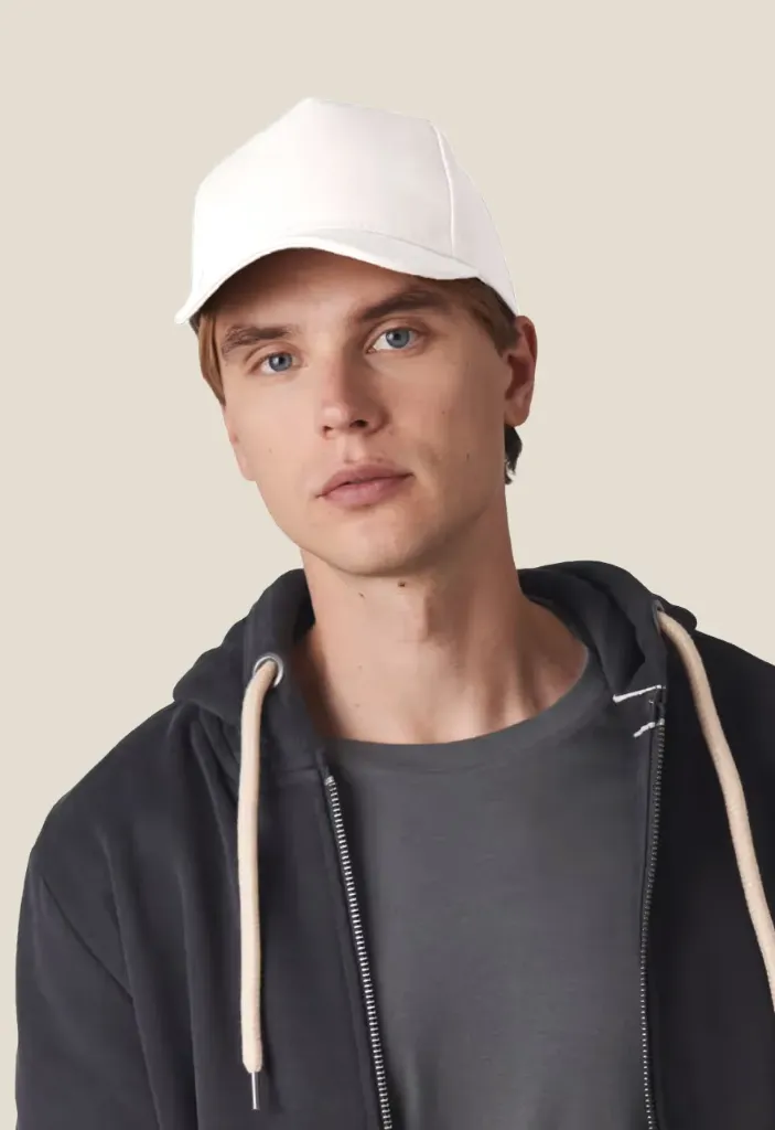 Baseball Cap - 5 panels KP195 (White)