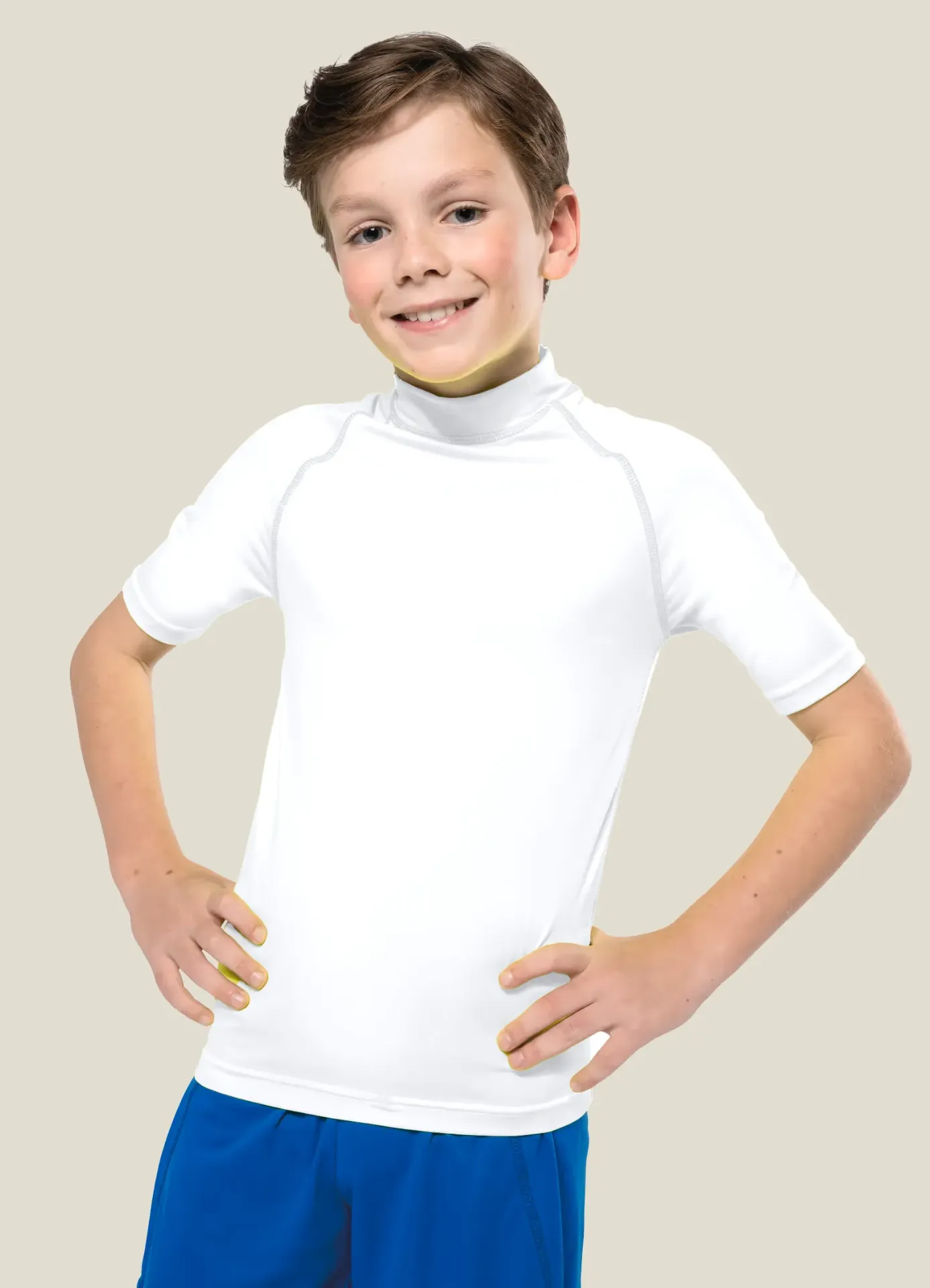 UV Protect Tee - Child Blank (4/6 Years, White)