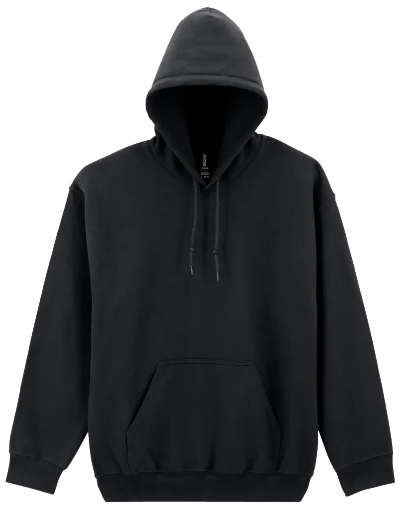 Gildan DryBlend Hoodie - GI12500 Blank (Small, Black)