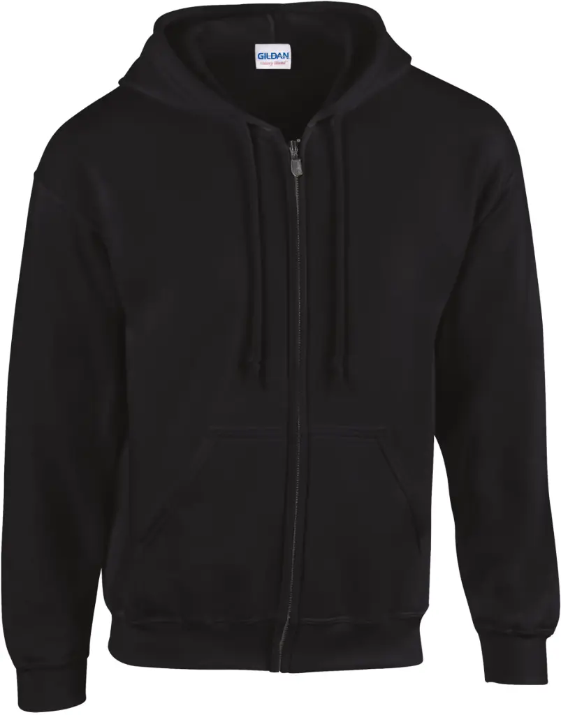 Gildan HeavyBlend Zipper Hoodie - GI18600 Blank for Printing (Small, White)