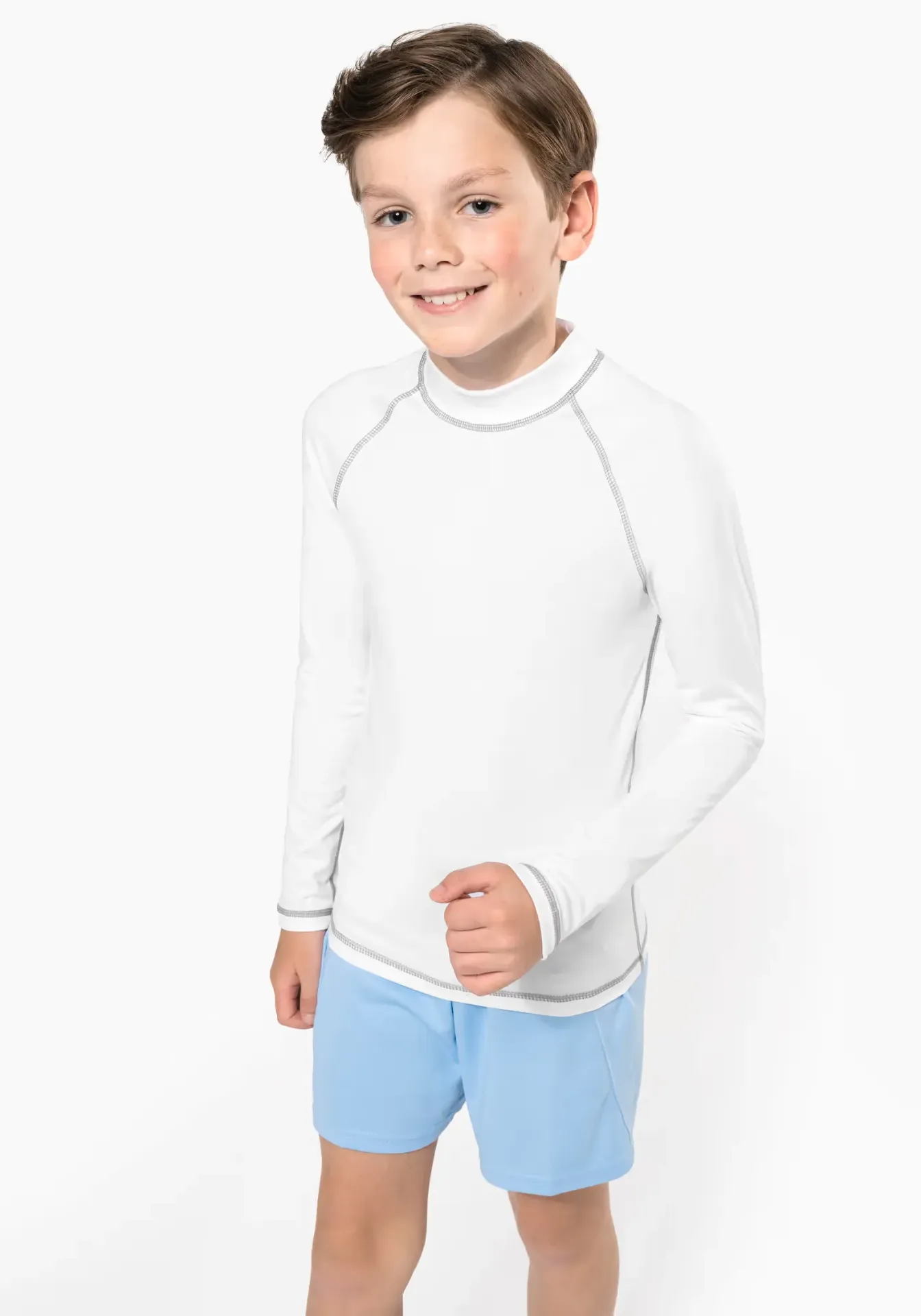 Sports SunProtect UV40+ Tee - Children Long Sleeve (4-6 years, White)
